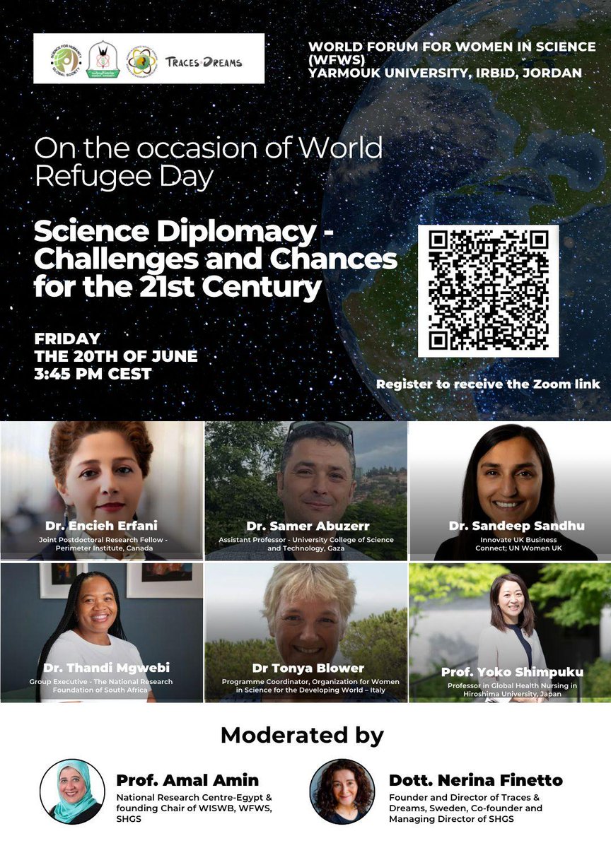 Science Diplomacy Capital for Africa (SDCfA) (@africascidip) on Twitter photo Join the #WorldForumforWomeninScience2025. Two days of inspiring sessions & enriching conversations shaped by the occurrence of World Refugee Day. See the full program here science4humanity.org/shedule-world-… and register to receive the Zoom link. <a href="/thandi25M/">Thandi Mgwebi</a> <a href="/dstigovza/">DEPARTMENT OF SCIENCE,TECHNOLOGY & INNOVATION</a> <a href="/tracesdreams/">Traces&Dreams</a> Join the #WorldForumforWomeninScience2025. Two days of inspiring sessions & enriching conversations shaped by the occurrence of World Refugee Day. See the full program here science4humanity.org/shedule-world-… and register to receive the Zoom link. <a href="/thandi25M/">Thandi Mgwebi</a> <a href="/dstigovza/">DEPARTMENT OF SCIENCE,TECHNOLOGY & INNOVATION</a> <a href="/tracesdreams/">Traces&Dreams</a>