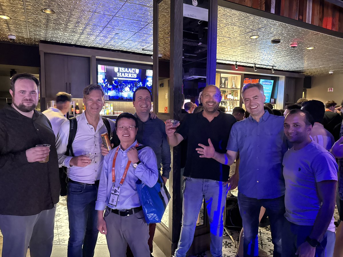#CVPR2025 after party with <a href="/BastianLeibe/">Bastian Leibe</a> , Theo