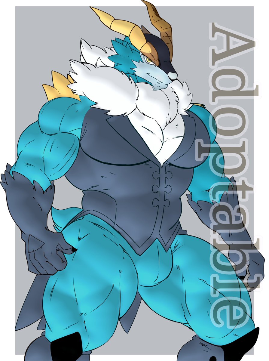 BreastsBigg's tweet photo. Pokémon Fusion Gogoat + Cobalion (Gogoat)

Links: https://t.co/SH8L6cEIzR

#ychcommission #ych #bara #opencommissions #rule34 #nsfw https://t.co/gWBcYQe74P