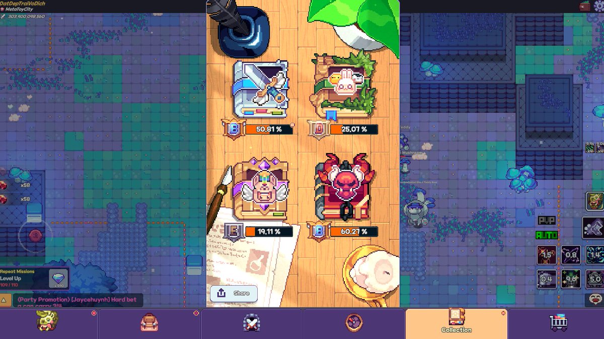 Dat86693064Dat's tweet photo. The more collections you have, the stronger you'll become
 #PixelHeroesAdventure or #pixelheroesmmo, https://t.co/eU81legpw1