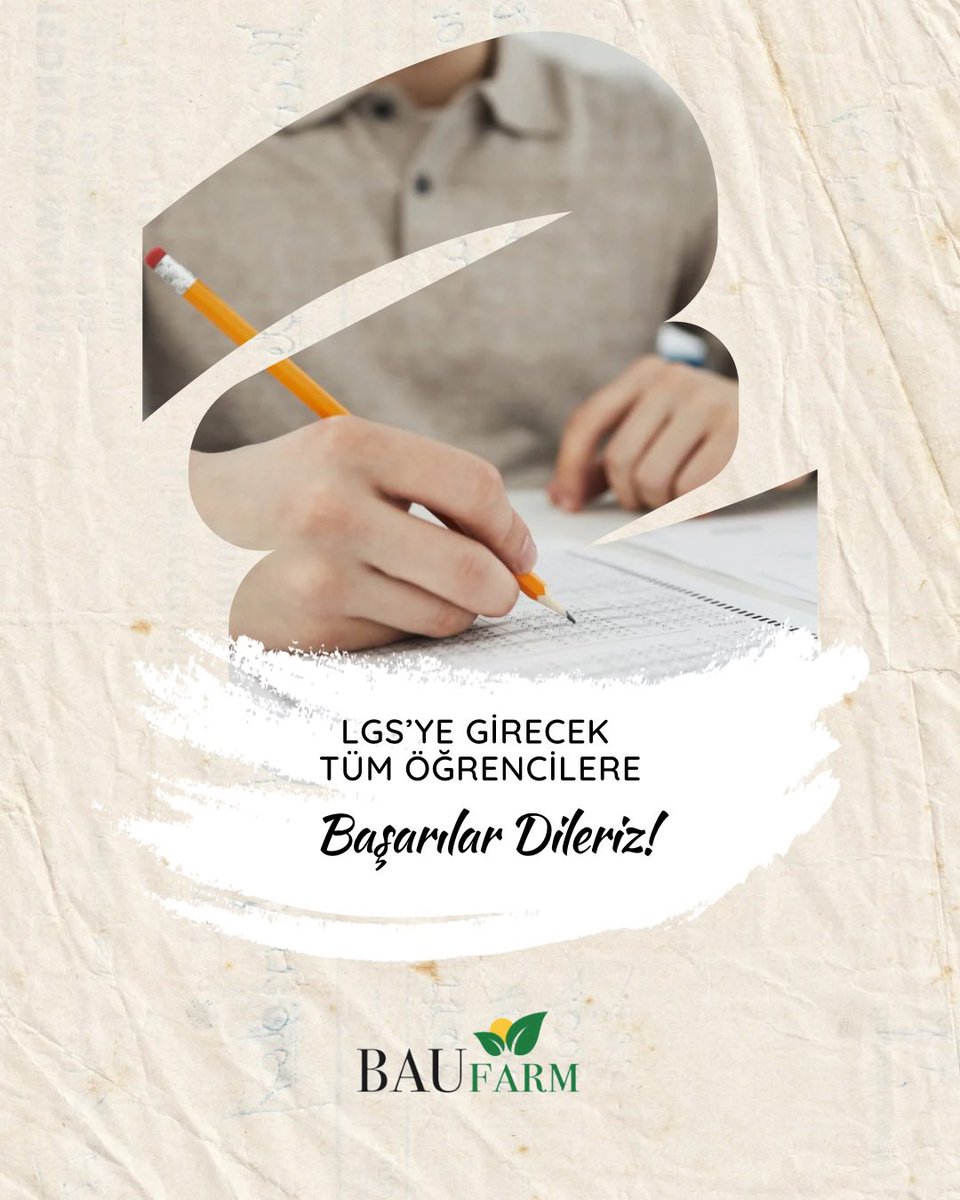 BAUFarm Ailesi olarak, Bugün LGS’ye Girecek Olan Tüm Öğrencilerimize Başarılar Dileriz☀️🌱