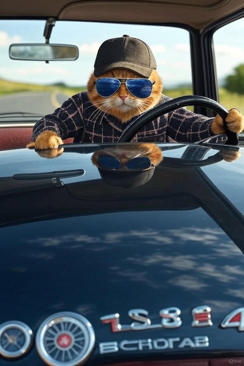 moneyzzzzzs's tweet photo. Wroom #dadcat https://t.co/rOdJFIABTF
