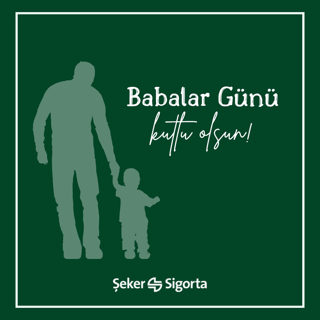 Sorumluluğun, güvenin ve istikrarın değerini biliyor, babalarımız gibi güçlü bir gelecek için çalışıyoruz.
Babalar Günü Kutlu Olsun!

#ŞekerSigorta 
#BabalarGünü