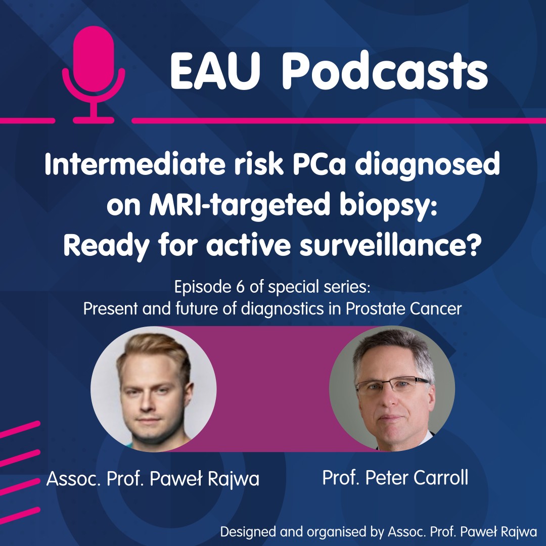 European Association of Urology (EAU) (@uroweb) on Twitter photo 🎧 In today's episode of #EAUPodcasts, Assoc. Prof. Pawel Rajwa (PL) speaks with Prof. Peter Carroll (US) about the shifting landscape of active surveillance for intermediate-risk #PCa.
Listen to the podcast here to learn more 👇
uroweb.org/education-even… 🎧 In today's episode of #EAUPodcasts, Assoc. Prof. Pawel Rajwa (PL) speaks with Prof. Peter Carroll (US) about the shifting landscape of active surveillance for intermediate-risk #PCa.
Listen to the podcast here to learn more 👇
uroweb.org/education-even…