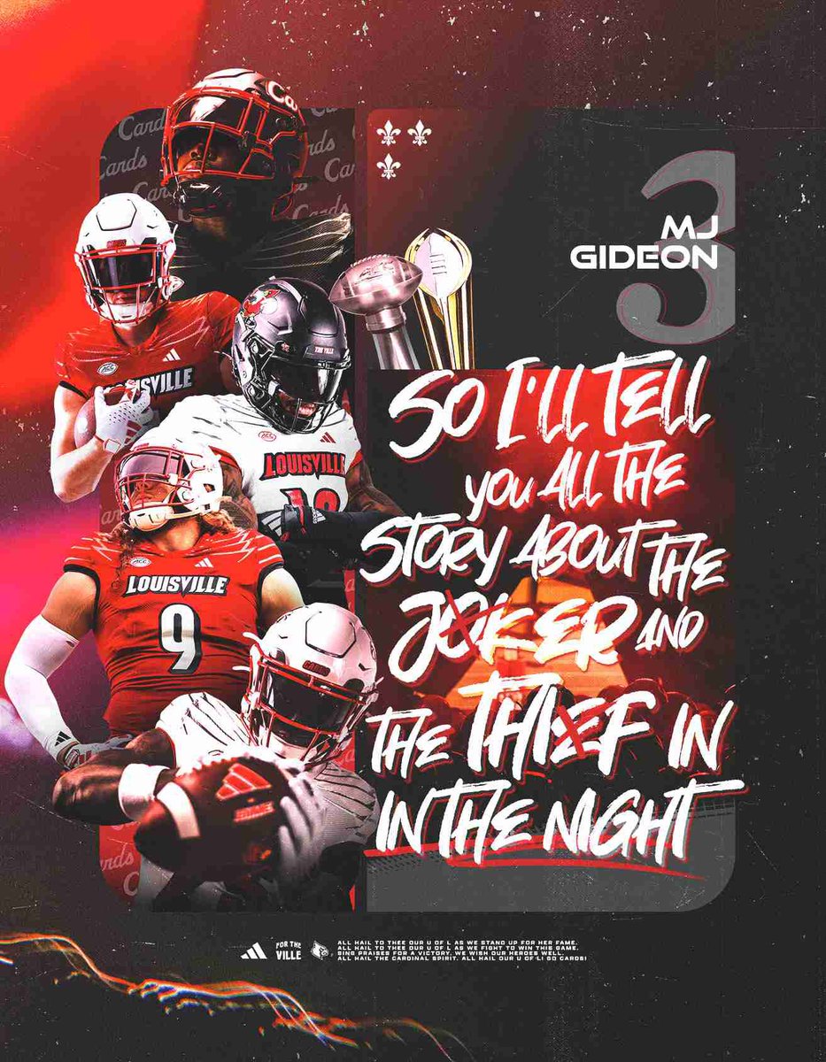 MJGideon1's tweet image. Thanks for the love @LouisvilleFB