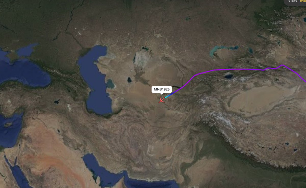 🇮🇷🇨🇳 IRAN GETS MORE GIFTS FROM #CHINA!!!

An Airbus A330-243F cargo aircraft departing from Guangzhou Baiyun International Airport has been tracked flying southwest over eastern Turkmenistan.
 
It turned off its transponder before reaching Iranian air space. #Iran #iranisraelwar