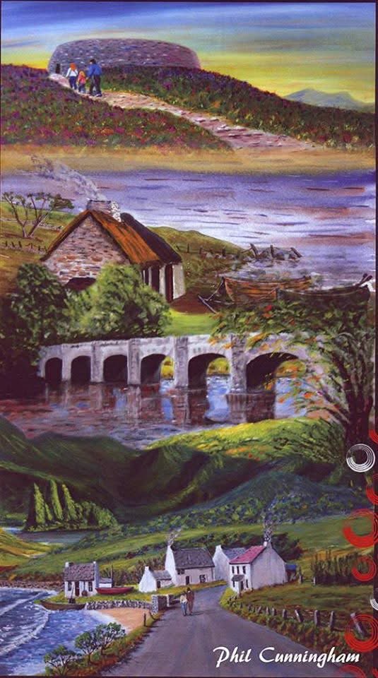 mor_rath's tweet image. Deepest condolences to our colleague Carol, whose father @philcunns has passed away.
An artist, photographer and bestselling author, Phil contributed so much to the cultural life of Ráth Mór for decades. His paintings adorn the entire building.
Suaimhneas síoraí dá anam dílis.
