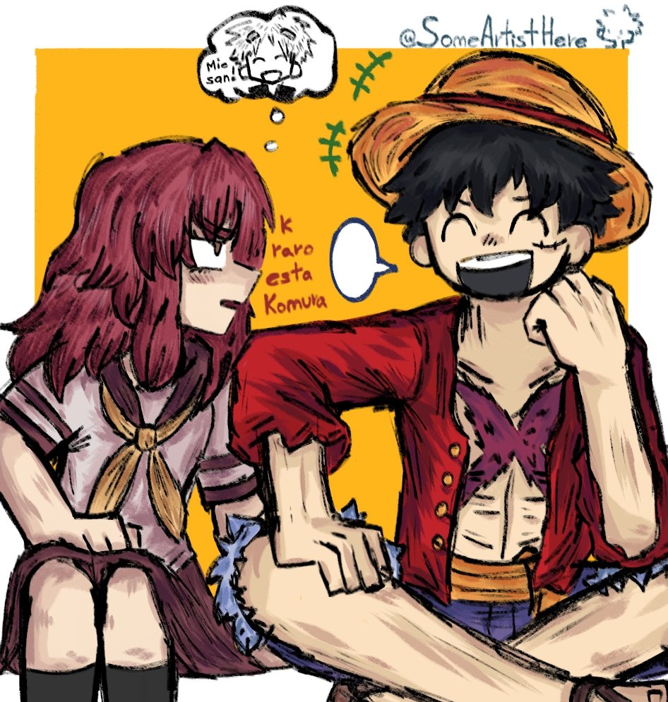 SomeArtistHere's tweet image. Andaba practicando con el pincel que uso para hacer sketches y salió esto (es muy buen pincel, creo que lo empezaré a usar más seguido)
Pd: leanse One Piece y The Girl I Like Forgot Her Glasses
#sukimega #ONEPIECE