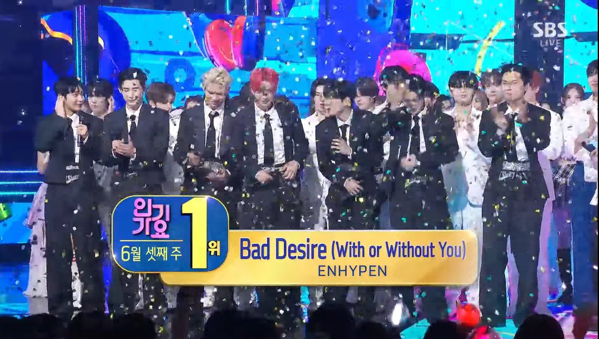 ESTOY LLORANDO, ELLOS SE MERECEN ESTO Y MUCHO MÁS, LOS AMO ENHYPEN 

BAD DESIRE THIRD WIN
#ENHYPEN18thWin #BadDesire_3rdWin #BadDesire #WithorWithoutYou <a href="/ENHYPEN_members/">ENHYPEN</a> <a href="/ENHYPEN/">ENHYPEN OFFICIAL</a>