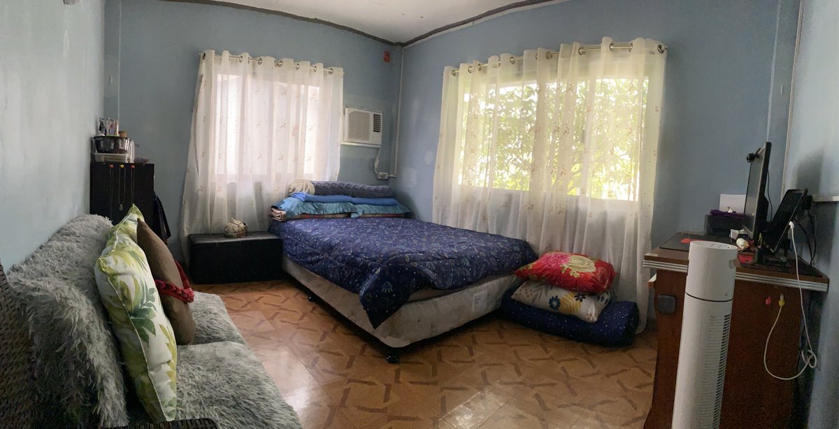 Fresh curtains, bed sheet, new pillow covers and a tidy room. Ready na for occupancy 😇 FYI: I don’t sleep on my bed, sa salog lang with my Bamboo mat 😎 #freshandcleanbedroom #readyforoccupancy