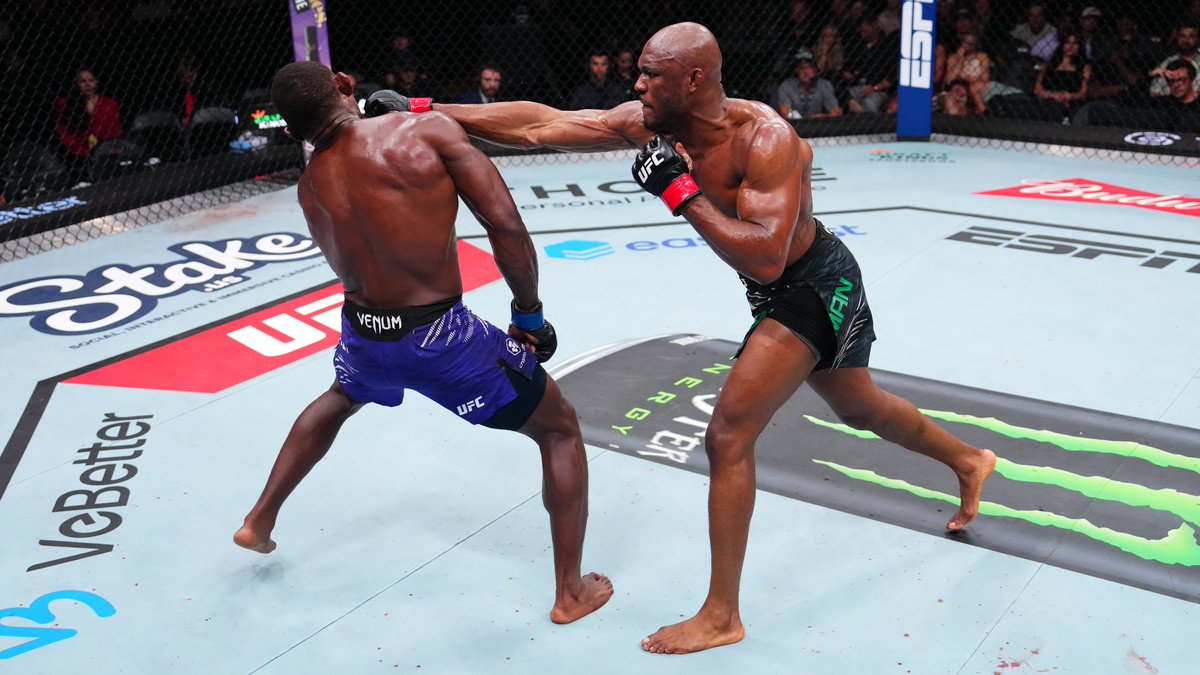 ufc's tweet image. Don&apos;t count him out yet! 👏

@Usman84KG put himself back into the title picture with a dominant win yesterday at #UFCAtlanta 👀