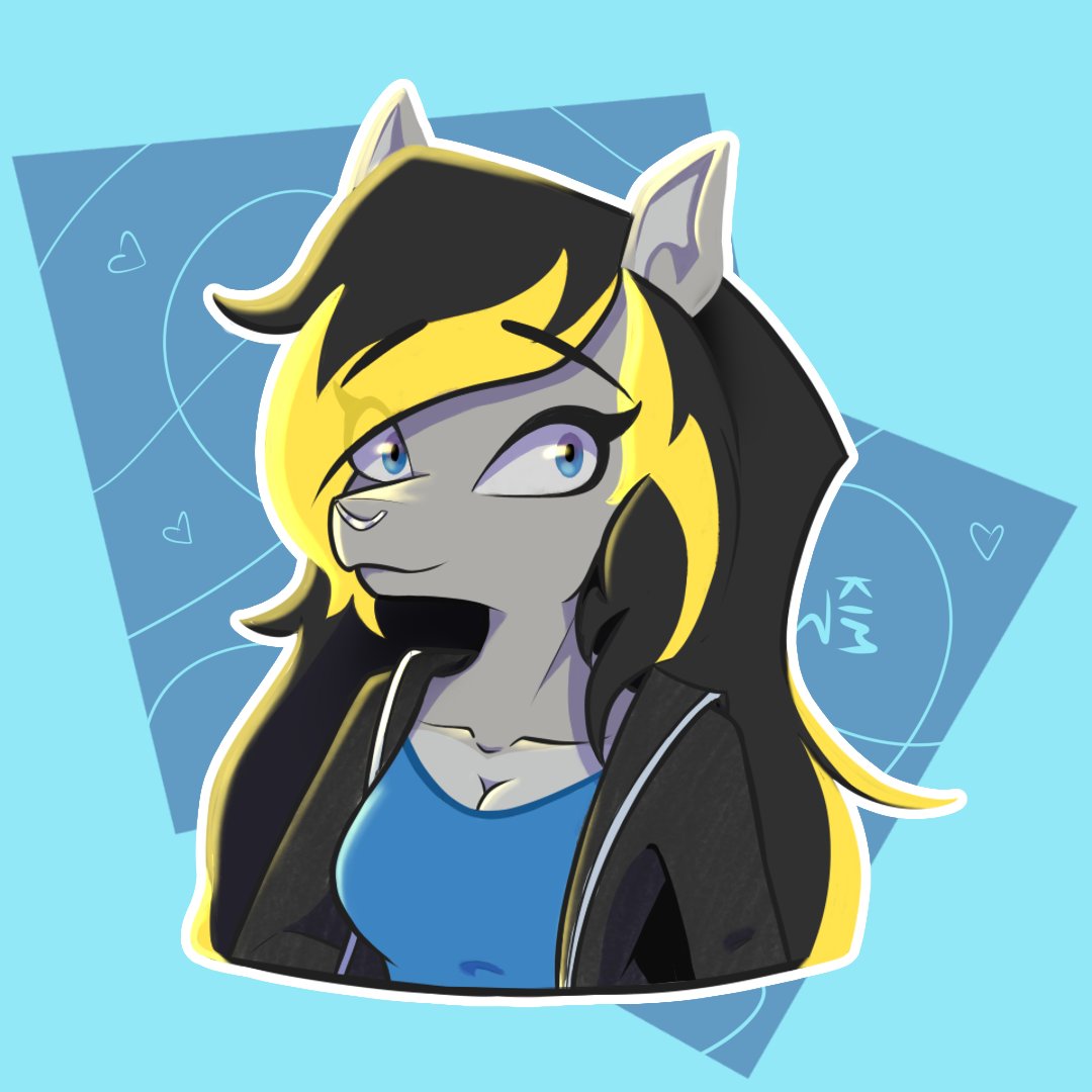 Hoy tuve un ejercicio de ilustración digital en clase, así que hice a mi patroncito en modo patrona 💖 (todavía no sé hacer fondos, perdón 💔)

#FastyMorado