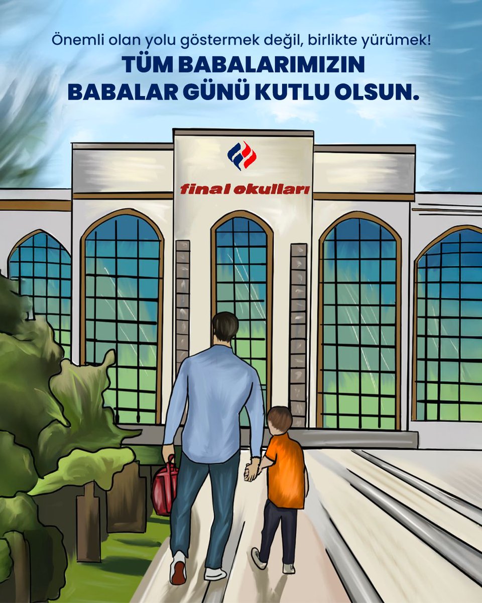 Herkes yol gösterir ama babalar o yolu seninle yürür. Çünkü önemli olan yolu göstermek değil, birlikte yürümek!
Tüm babalarımızın Babalar Günü kutlu olsun. 💙
#FinalOkulları #BabalarGünü
