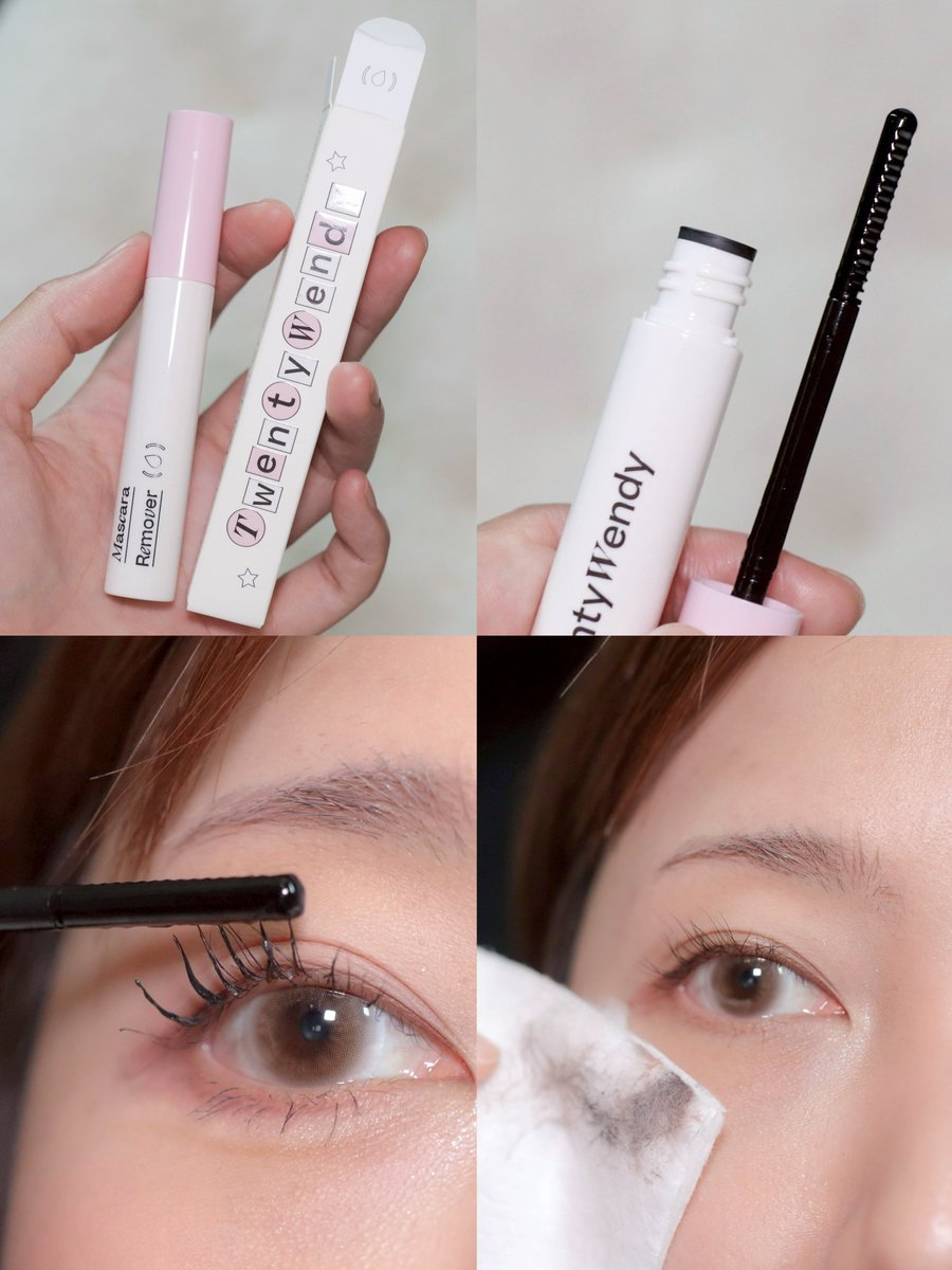 ตอนนี้เขามี mascara remover แล้ว ทำมาเพื่อนมาสคาร่ากันน้ำโดยเฉพาะ แค่ปัดแล้วรอซักพักเช็ดออกได้เลย ไม่ต้องถู เช็ดออกดีนะ ไม่แสบตาด้วย 🤏