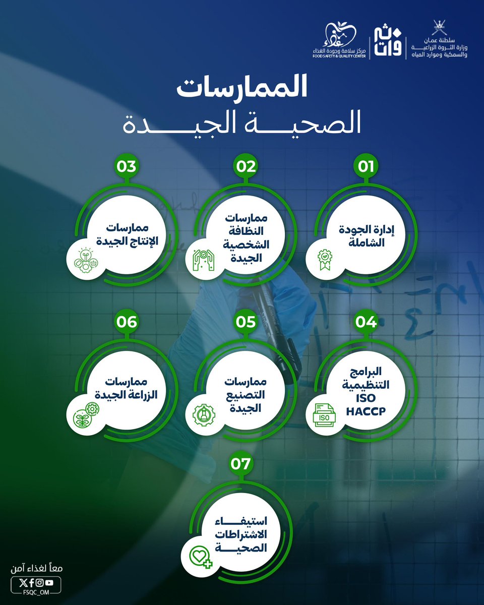 الموضوع ما بس خطوط إنتاج، بل مجموعة واسعة من الممارسات ‼️
سلامتنا مسؤولية مُشتركة تبدأ بالتزامنا بأعلى معايير الجودة والاشتراطات الصحية💫

#مركز_سلامة_وجودة_الغذاء 
#معاً_لغذاء_آمن