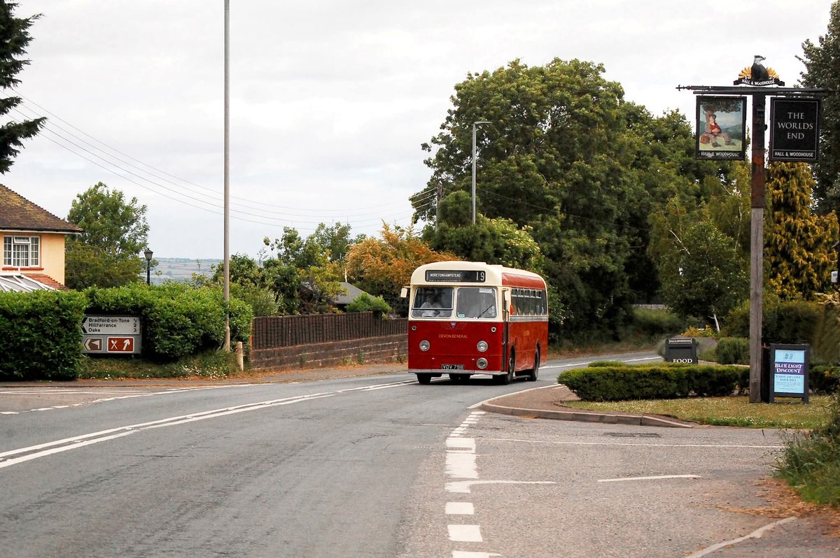 Our 1957 AEC Reliance VDV 798 operated on several rural services at the Taunton Vintage Bus Day on Sunday 1st June 2025. It's seen here about to turn off the A38 towards Bradford-on-Tone whilst running on Service 277. 
Picture credit: Chris Drew