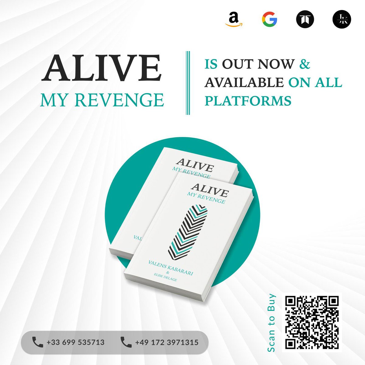 INZOZI PUBLISHER (@inzozipublisher) on Twitter photo Alive, My revenge by Valens Kabarari is now out and available on all platforms be the first to get your copy and dive into this amazing testimony.<a href="/Syvalens/">KABARARI Valens</a> <a href="/JudenceK/">Judence Kayitesi</a> <a href="/a_akariza/">Akariza Laurette Annely</a> <a href="/InkuruLibrary/">Inkuru Library 📚 ☕️</a> Alive, My revenge by Valens Kabarari is now out and available on all platforms be the first to get your copy and dive into this amazing testimony.<a href="/Syvalens/">KABARARI Valens</a> <a href="/JudenceK/">Judence Kayitesi</a> <a href="/a_akariza/">Akariza Laurette Annely</a> <a href="/InkuruLibrary/">Inkuru Library 📚 ☕️</a>