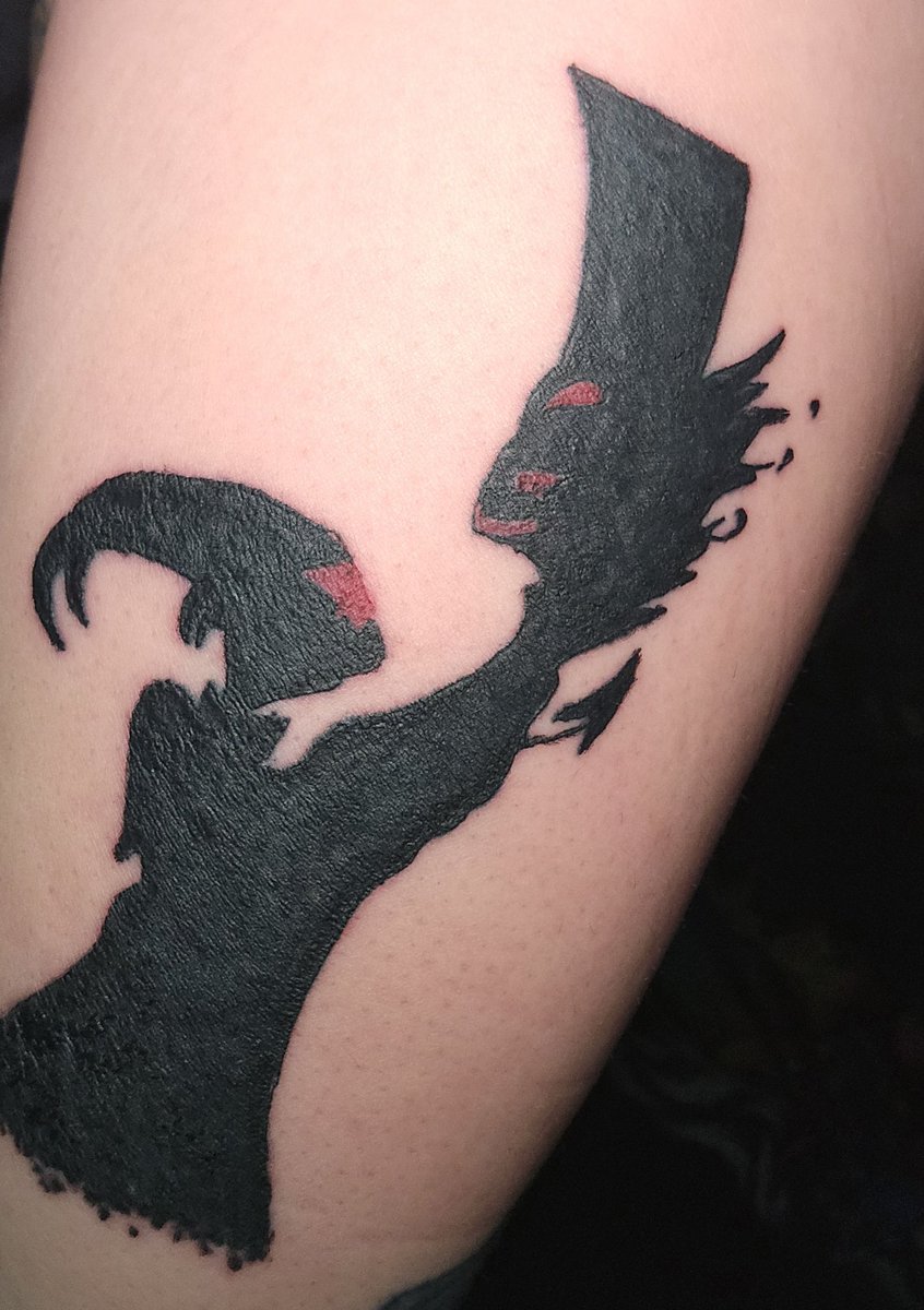 HelluvaHolly's tweet image. I woke up to so many supportive and kind comments from this incredible fanbase im proud to be a part of, My Stolitz tattoo will be getting finishing touches to it but other than that i love it, so fuck it im posting it again ✨ #Stolitz #HelluvaBoss