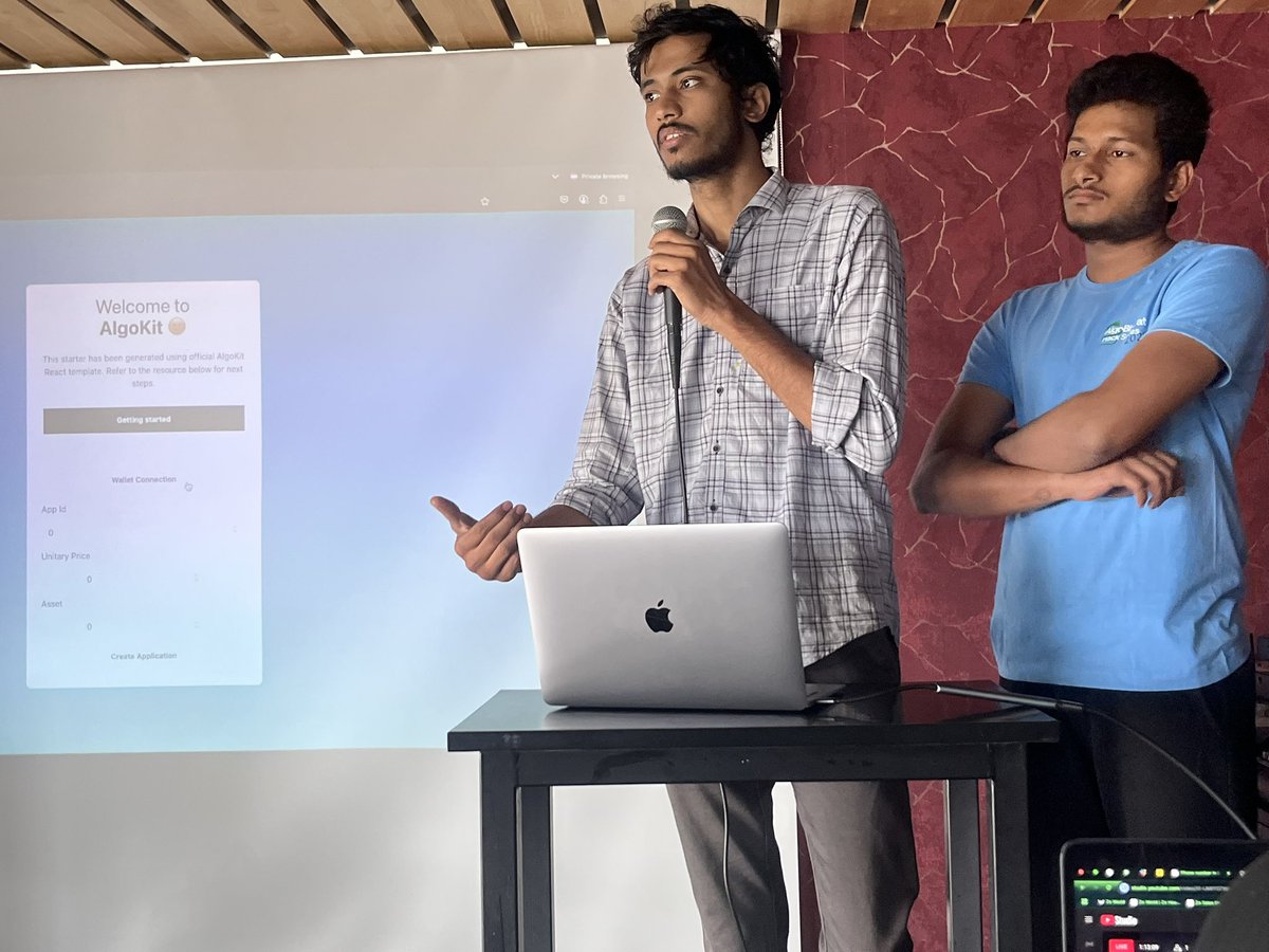 AlgoBharat (@algo_bharat) on Twitter photo Just wrapped up the final set of 24 Hour #AlgoHack pitches. Amazing work, <a href="/satyasai_eth/">satyasai 🟧🦇 🔊</a> <a href="/the_dev_lad/">Ash</a> <a href="/omkar_ghongade/">theOG</a> <a href="/yash431garg/">yashgarg.sol</a> <a href="/ozair_qayam/">OZAIR QAYAM</a> <a href="/___venommm___/">Divyanshu Kumar</a> . All are winners! Awards announced shortly. Just wrapped up the final set of 24 Hour #AlgoHack pitches. Amazing work, <a href="/satyasai_eth/">satyasai 🟧🦇 🔊</a> <a href="/the_dev_lad/">Ash</a> <a href="/omkar_ghongade/">theOG</a> <a href="/yash431garg/">yashgarg.sol</a> <a href="/ozair_qayam/">OZAIR QAYAM</a> <a href="/___venommm___/">Divyanshu Kumar</a> . All are winners! Awards announced shortly.