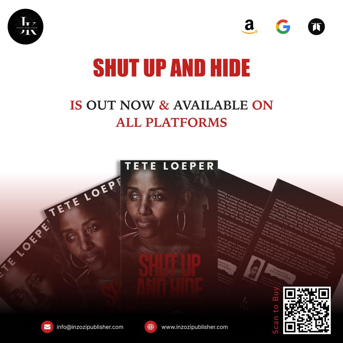 INZOZI PUBLISHER (@inzozipublisher) on Twitter photo Shut up and Hide by
Tete Leoper is now on available all platforms
get yours and you'll thank us later! <a href="/JudenceK/">Judence Kayitesi</a> <a href="/a_akariza/">Akariza Laurette Annely</a> <a href="/InkuruLibrary/">Inkuru Library 📚 ☕️</a> Shut up and Hide by
Tete Leoper is now on available all platforms
get yours and you'll thank us later! <a href="/JudenceK/">Judence Kayitesi</a> <a href="/a_akariza/">Akariza Laurette Annely</a> <a href="/InkuruLibrary/">Inkuru Library 📚 ☕️</a>