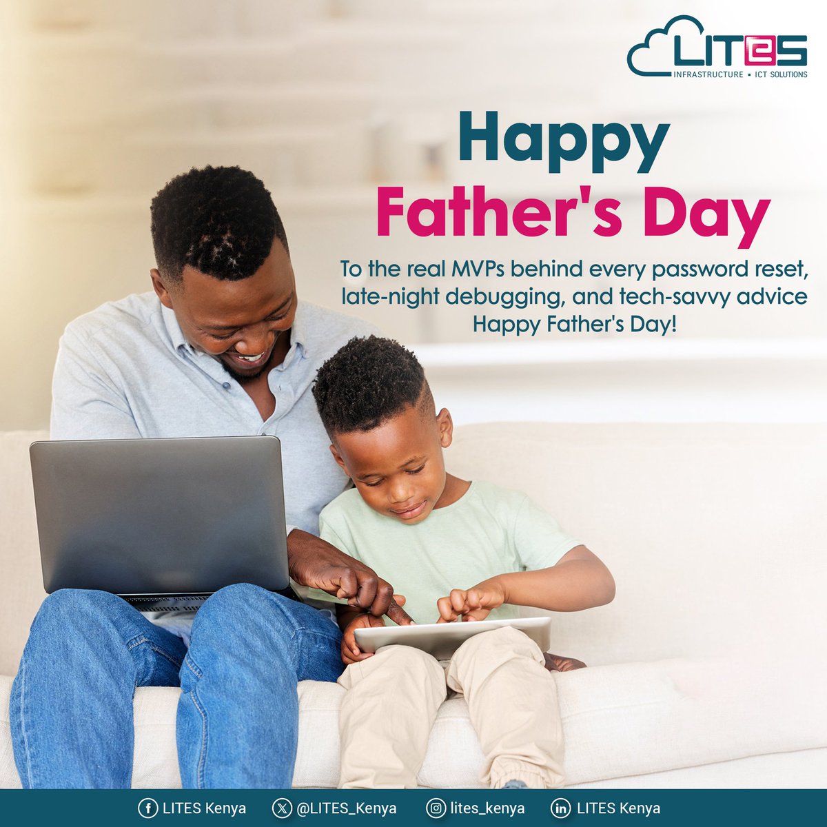 LITES_Kenya's tweet image. At LITES, we salute all the fathers who code, configure, and create solutions that shape our digital future. Your strength, wisdom, and innovation inspire us daily.
#HappyFathersDay #TechDads #FathersInTech #DigitalHeroes #LITESCares #CodeAndCare #FathersWhoInnovate