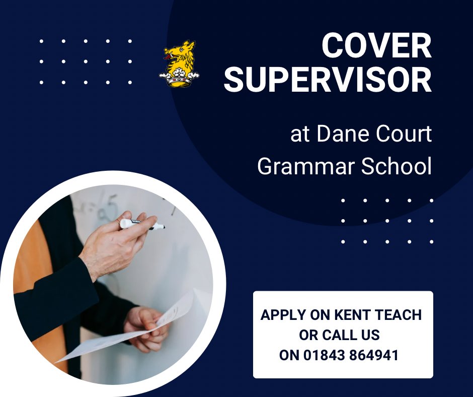 Dane_Court_GS's tweet image. Four great opportunities to join our staff body 🌟
kent-teach.com/School/Directo…