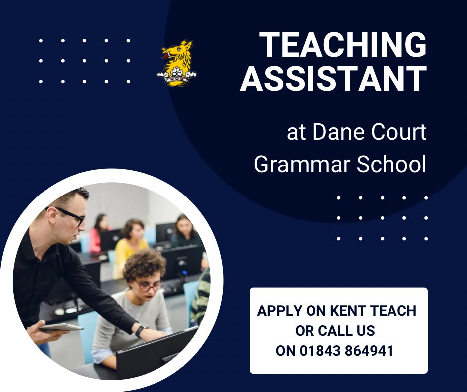 Dane_Court_GS's tweet image. Four great opportunities to join our staff body 🌟
kent-teach.com/School/Directo…