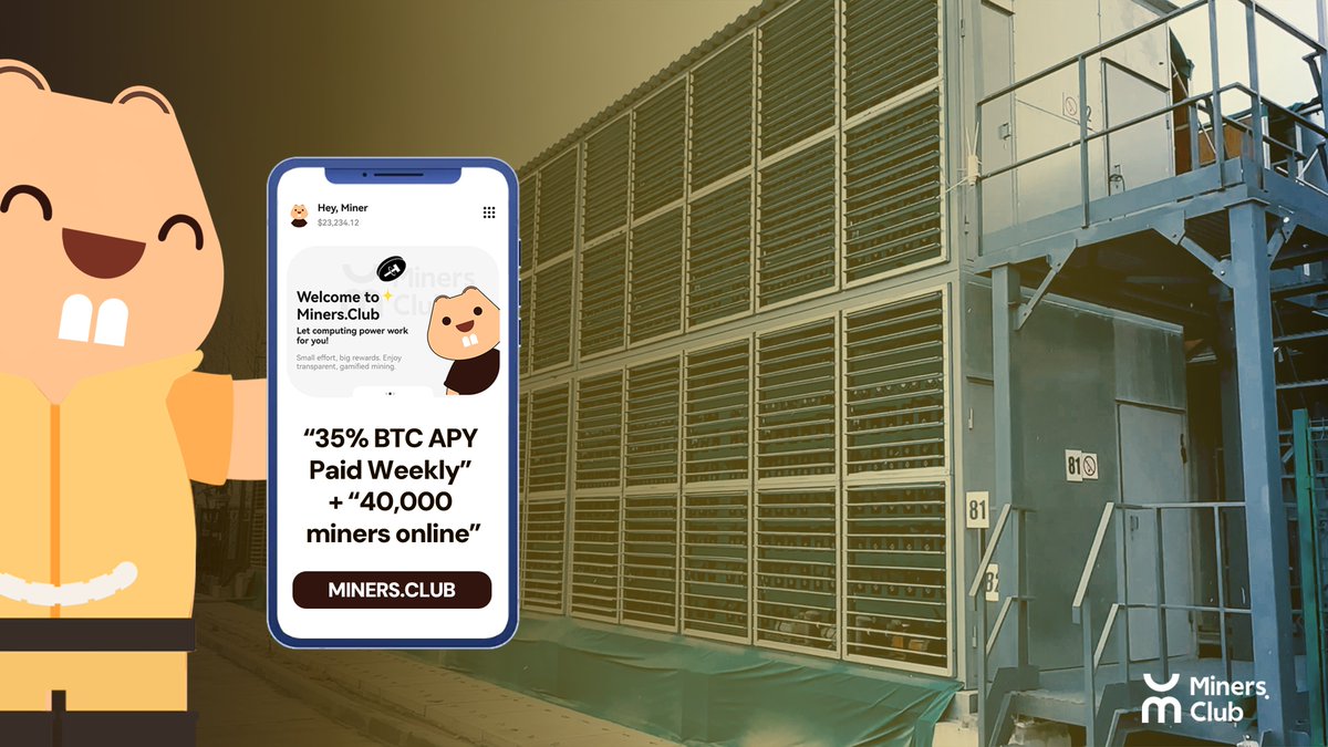 MinersClub77's tweet image. Sunday vibe 🌅

CT still coping: “When $BTC 110k?”
HashBank fam:
→ Stacking BTC 24/7
→ Yielding 35% APY
→ Owning 40,000 miners collectively

Hashrate for all. Not for the few.
The new way to mine BTC is here.
You don’t need racks. You need 1 click.

🎟️ Join the mission →…