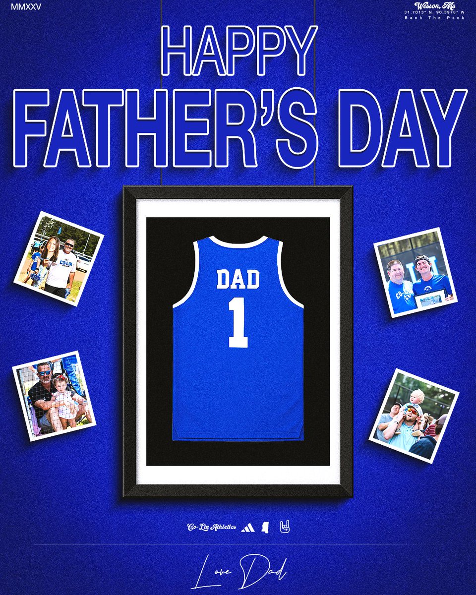 Happy Father's Day from Co-Lin Athletics! #BackThePack