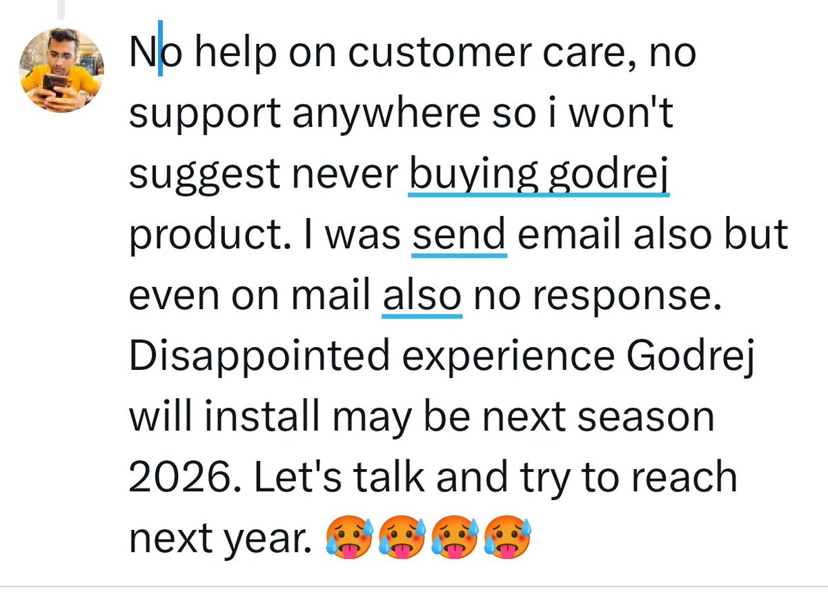 MerazulHasan4's tweet photo. @GodrejAppliance 
@GodrejEnt_group 
@GodrejEntGroup 
Godrej Fraudulent Company 
Never buying godrej product 
I bought a 5 Star 1.5 Ton Aircondition in the date of 12 June 
And installation time within 48 Hours but today is 15 June 4th Day.But still No Update for installation. https://t.co/ns9OhcN0wX