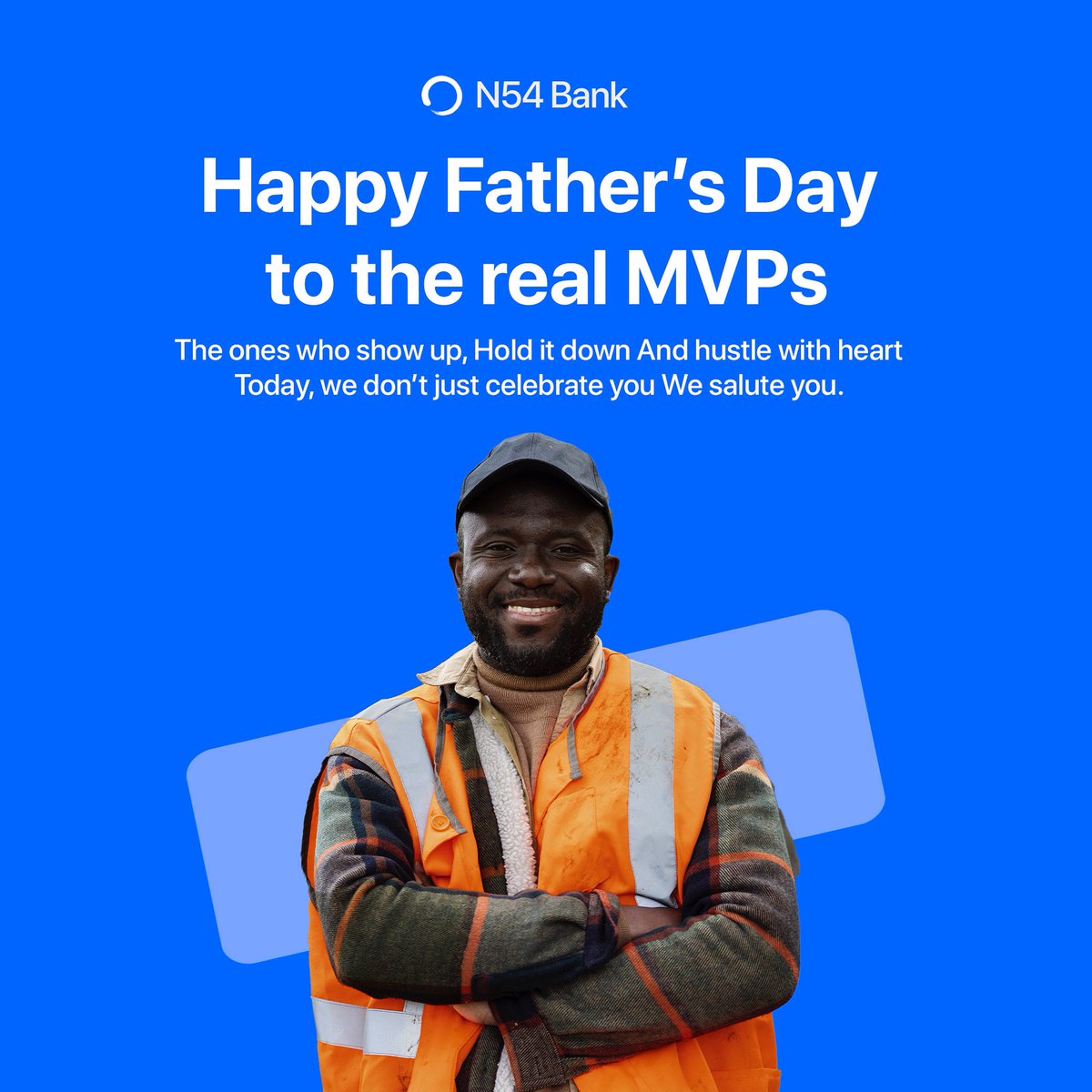 N54Bank's tweet photo. 🖤 Happy Father’s Day to the Real MVPs
The ones who show up.
Hold it down.
And hustle with heart.

Today, we don’t just celebrate you -We salute you.
The quiet giants. The backbone. The blueprint.

#FathersDay #N54 #BuiltForTheHustle #creatorsearchinsight https://t.co/lQCW5XtFce