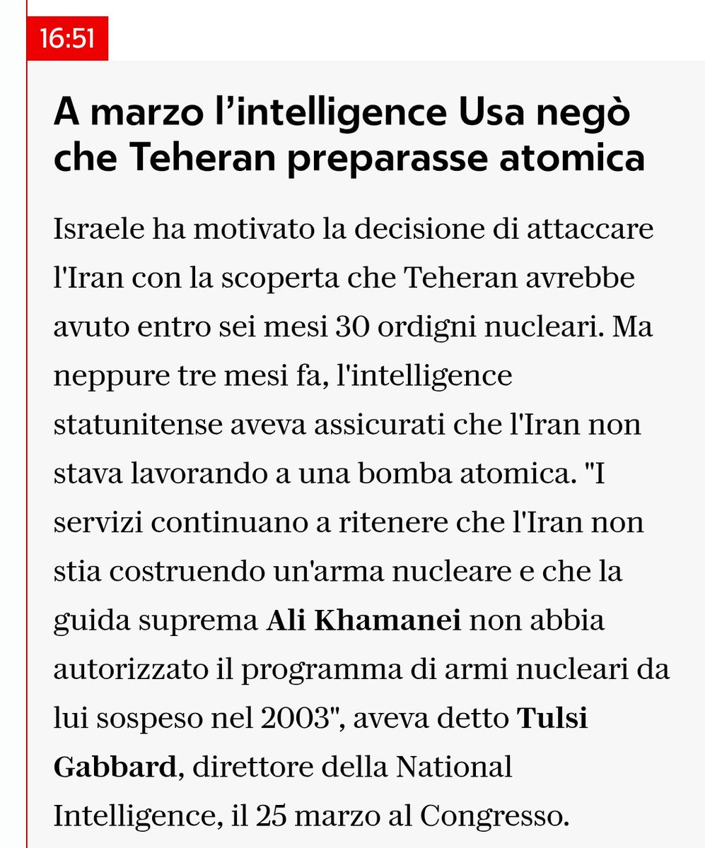 SabinaCusin's tweet photo. "#Teheran fra 6 mesi avrebbe avuto 10 #atomiche". https://t.co/1XYmvwv57S