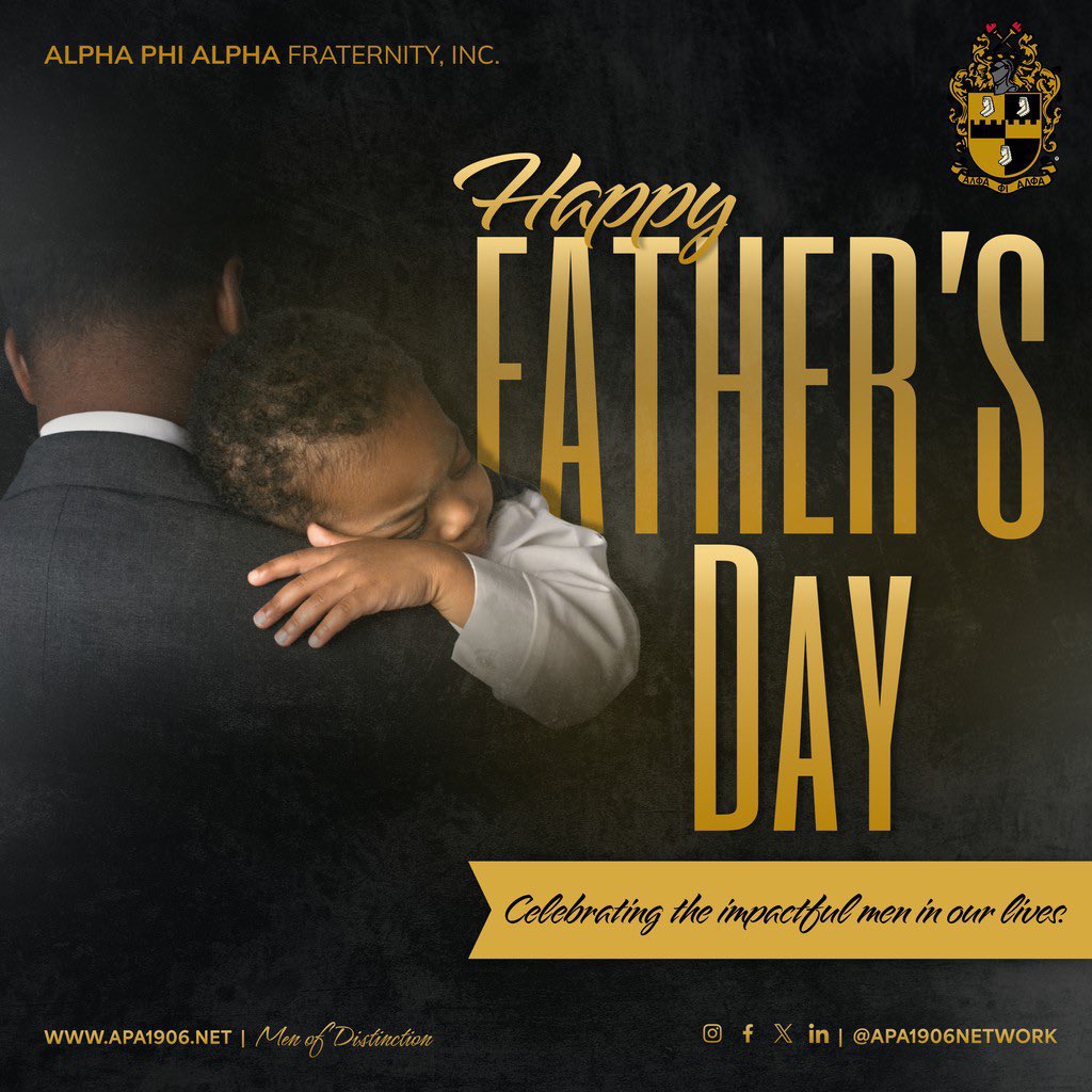 Happy Father’s Day to the men who show up, stand tall, and love without limits. Whether you’re a dad, mentor, or father figure—your presence matters, your love leaves a legacy, and today we honor you. 🖤💛#FathersDay #HonorTheFathers #Legacy