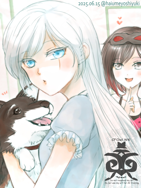 ワイスとツヴァイとルビー
Weiss Schnee　Zwei　Ruby Rose
#RWBY #RWBYfanart