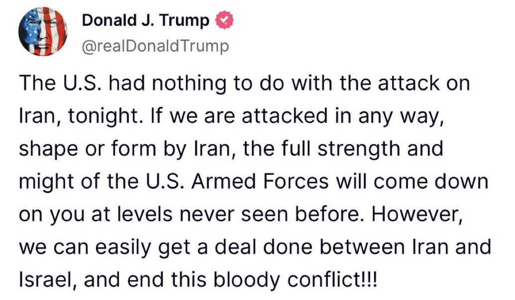 I won’t be surprised if Israel stages an attack on American soil, designed to look like an Iranian operation—to lure America into this war.