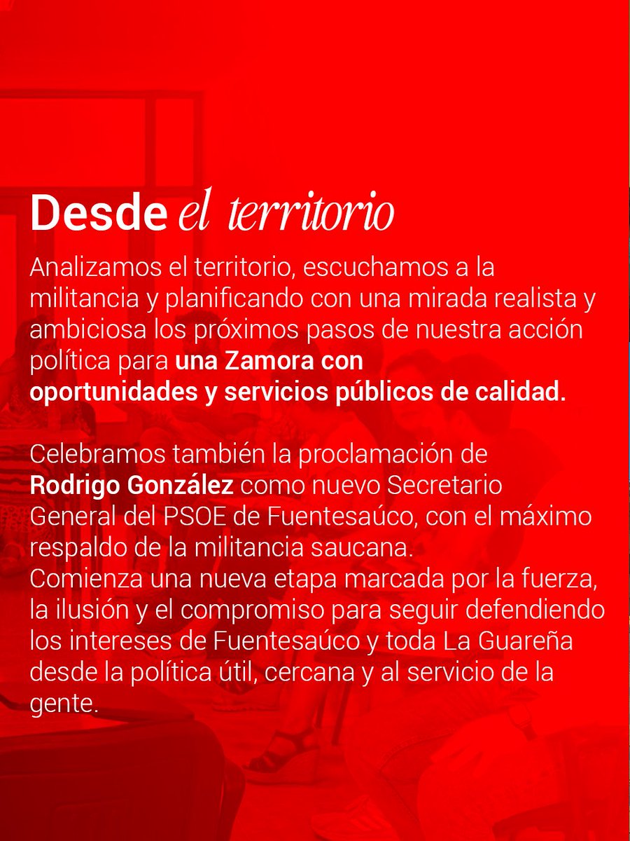 PSOE_Zamora's tweet image. 📍 Fuentesaúco | La Ejecutiva Provincial se reúne en Fuentesaúco para avanzar en el diseño y desarrollo de del Plan de Trabajo
🌹 Lo hacemos con paso firme: analizando el territorio, escuchando a la militancia y planificando con una mirada realista y ambiciosa