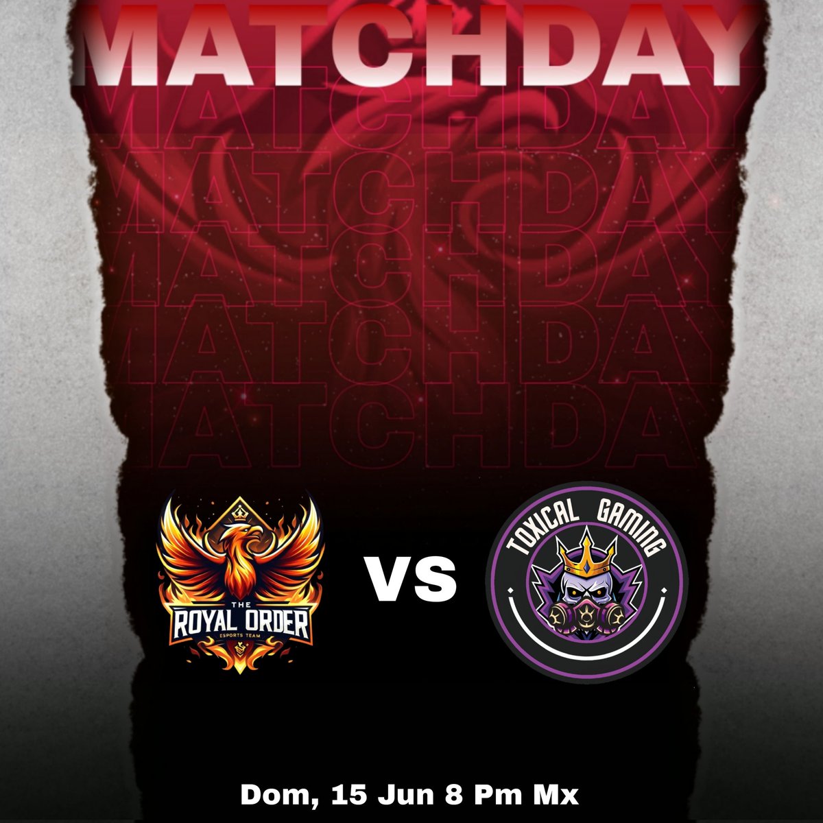 #ClashRoyale 

¡MATCH DAY!

🏆| <a href="/CopaAIRG_/">Copa AIRG</a>
🧩| ¡FINAL!
🆚| <a href="/ToxicalGamingGG/">👑𝕋𝕠𝕩𝕚𝕔𝕒𝕝 𝔾𝕒𝕞𝕚𝕟𝕘👑</a>
⏰|  10 pm 🇻🇪 | 8 pm 🇲🇽