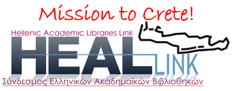 Mission to Crete! The Hellenic Academic Libraries Link (heal-link.gr) is "landing" in Crete and starting tomorrow a series of four seminars on Open Science with the following program:
