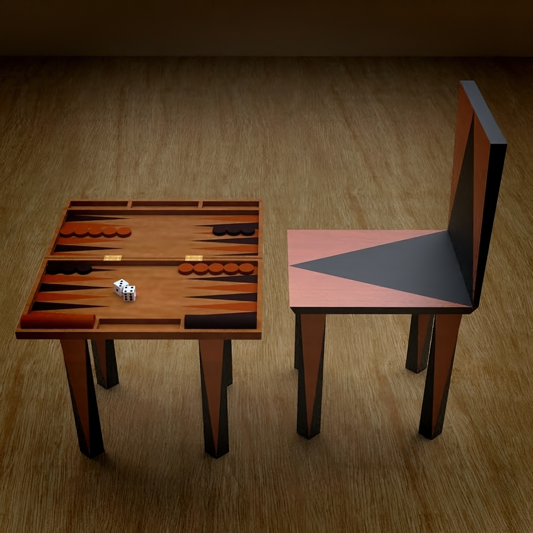 Backgammon is one of the most famous ones, dating back to 17th century.

The board of the game is very distinctible at first sight, with large stylized triangles in a two-tone color palette.

#woodwoorking #woodworkers #wood #furnituredesign #furniture #backgammon