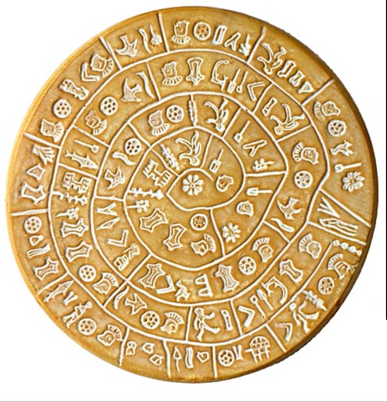 01KShow's tweet photo. Le disque en argile de Phaistos, découvert en Crète, date du IIe millénaire avant J.-C. Il a fait l’objet d’innombrables théories, mais demeure, à ce jour, incompris. 

Pourtant, une hypothèse simple semble avoir été largement négligée. https://t.co/R1dPCpYVeL