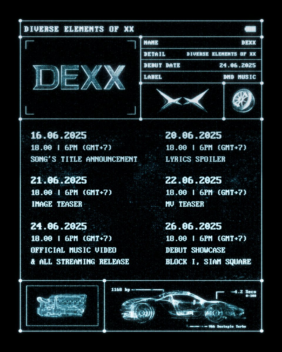 DEXX
DEBUT SINGLE

SCHEDULE ANNOUNCEMENT

SEE YOU DEXX
#DEXXth
#DMDMUSIC