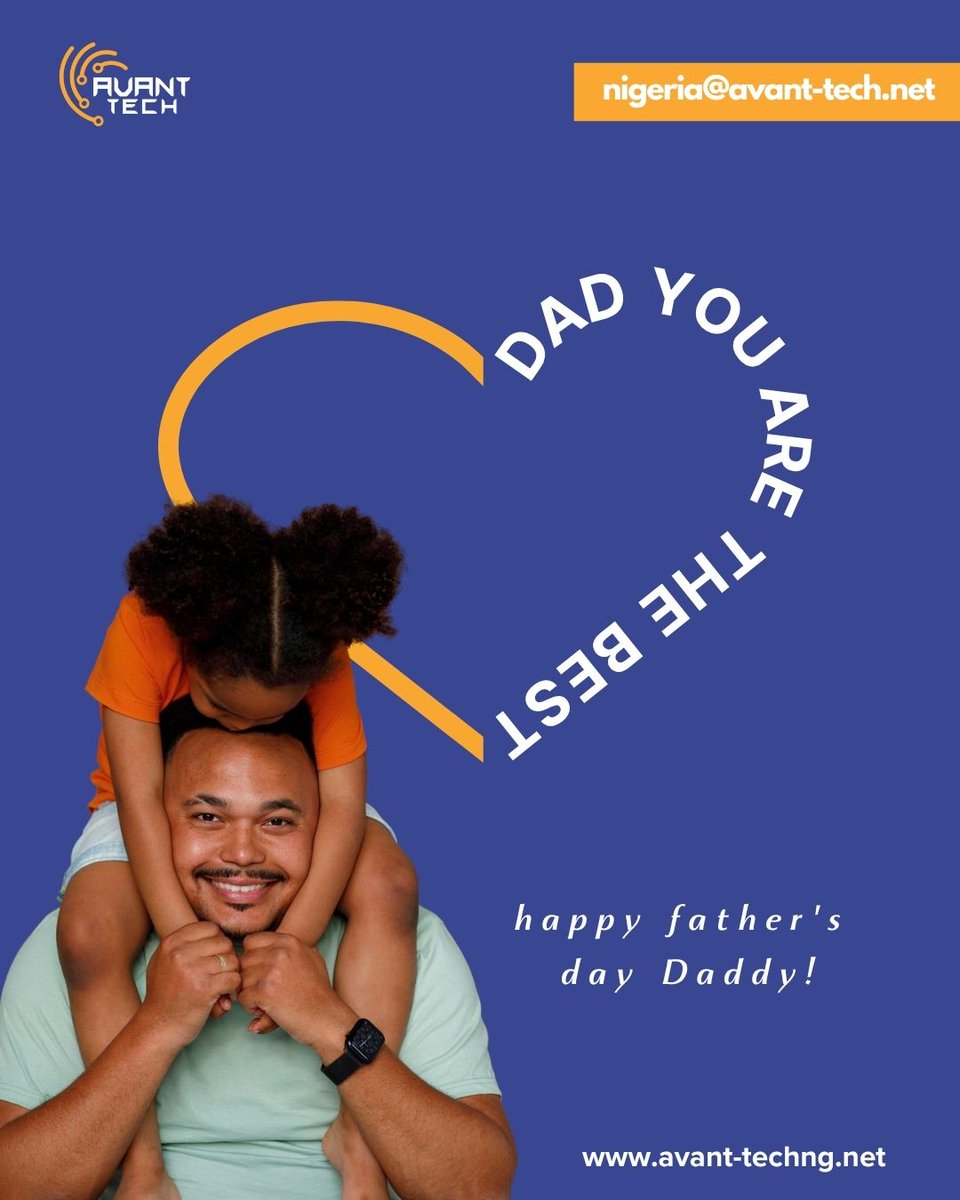 AvantTechNg's tweet photo. Happy Father's Day Dad!

Your Strength and Wit Inspires us!

https://t.co/znGaG0TdmR

#avanttech #avanttechng #FathersDay https://t.co/C4YSz0D0ee