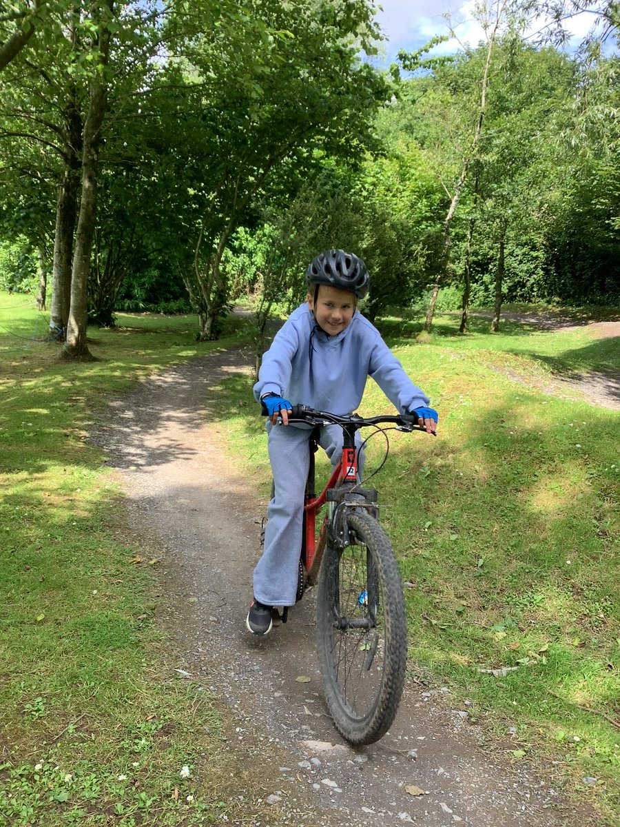 Team Dale have been whizzing around the mountain bike track this morning! #pedalpower