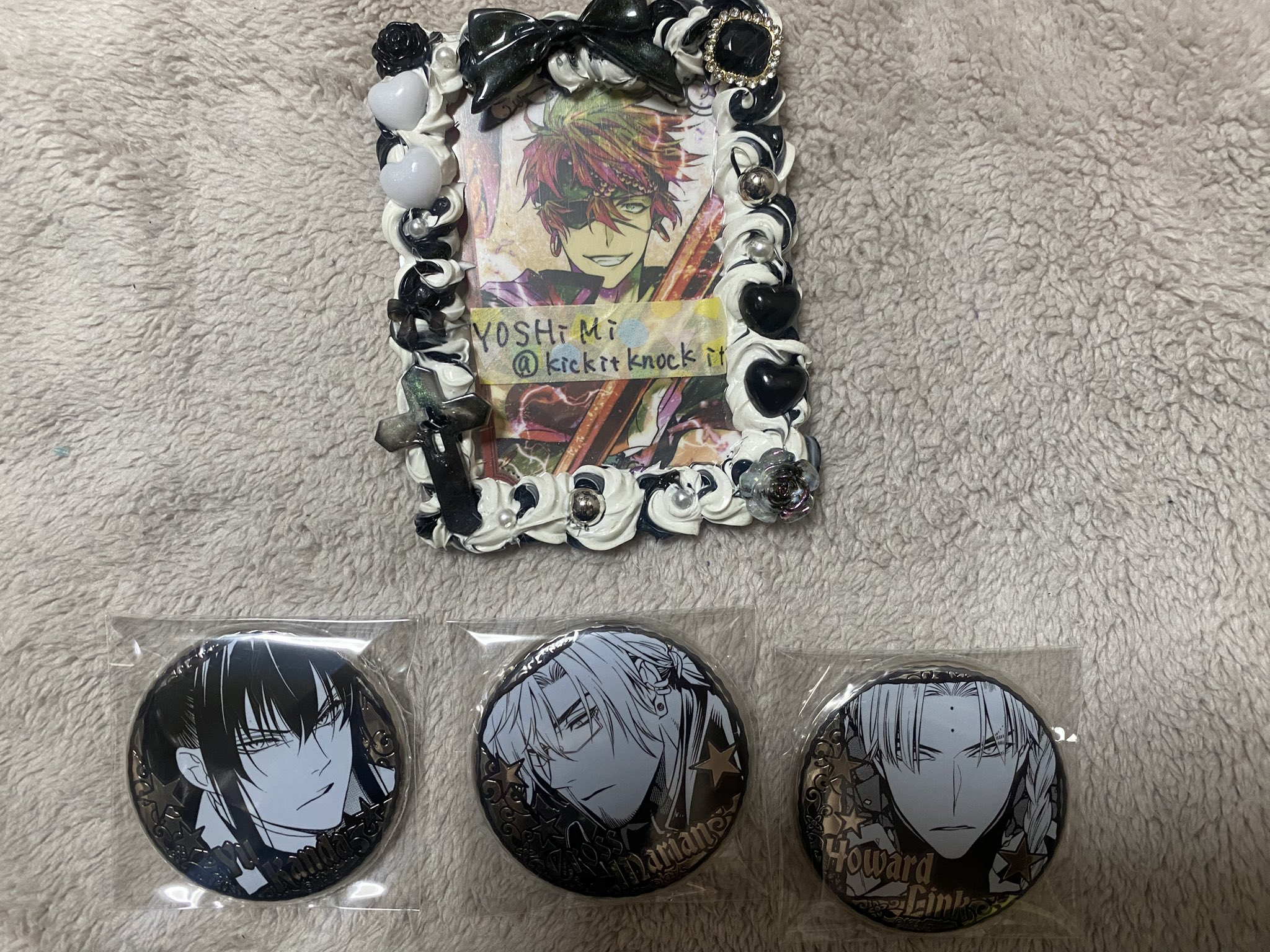 D.Gray-man 白銀バッジコレクション 第1弾 千年伯爵 缶バッジ