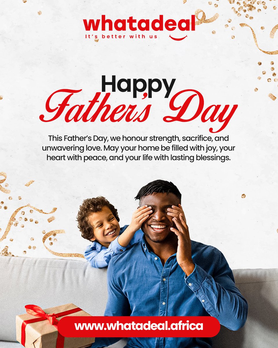 To the Dads who lead with love, strength, and sacrifice Happy Father's Day!💙
Today, we celebrate your unwavering support and the joy you bring to every home.🫶
 #fathersday #Whatadeal