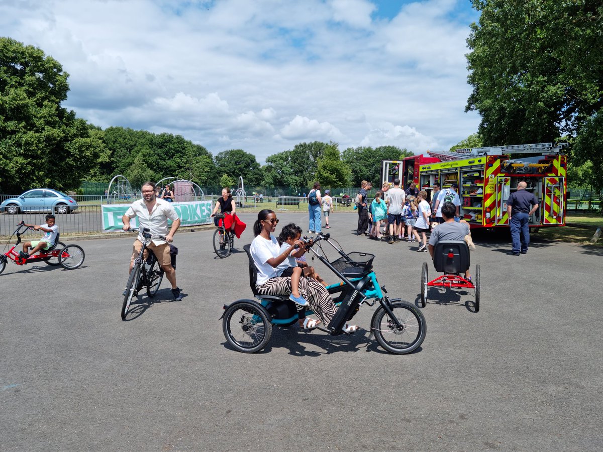 Richmond Council (@lbrut) on Twitter photo A local <a href="/LondonFire/">London Fire Brigade</a> team are here to offer another exciting activity for the kids 🚒
It's bustling in the cargo bike testing area! A local <a href="/LondonFire/">London Fire Brigade</a> team are here to offer another exciting activity for the kids 🚒
It's bustling in the cargo bike testing area!