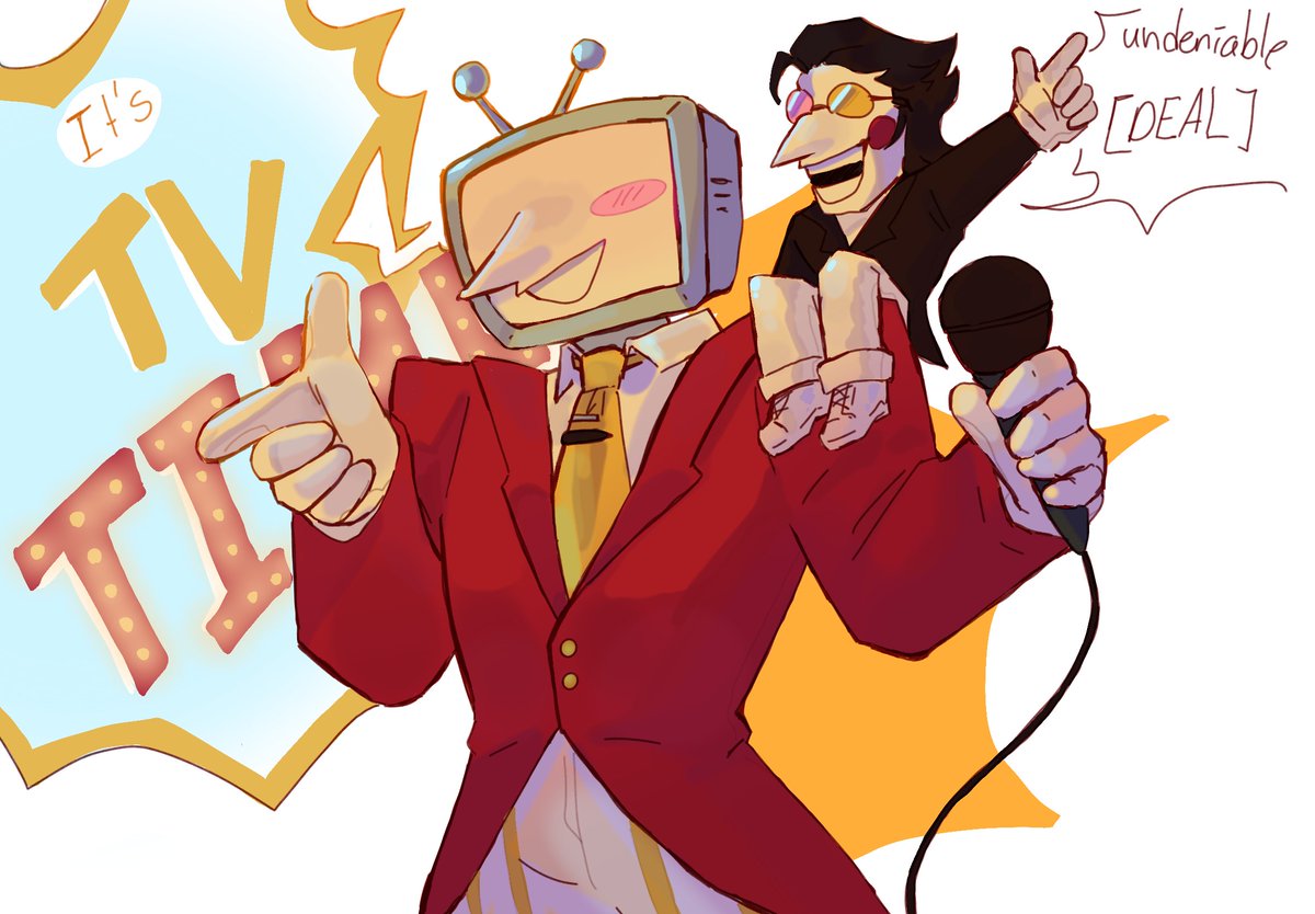 Kiwikily's tweet photo. [UNDENIABLE] TV DEAL 
#spamtenna 

#DELTARUNE https://t.co/b1jXhxXZIE