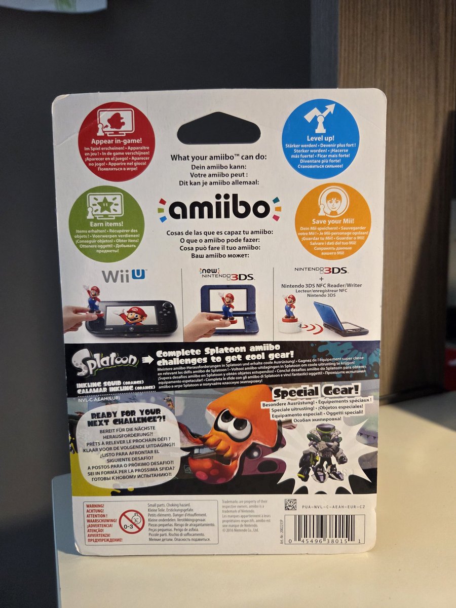 Boxed Orange Squid Splatoon #Amiibo for sale - send me a dm if interested