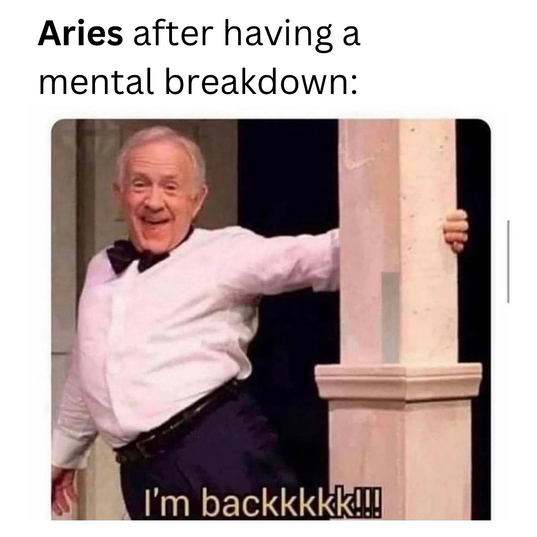 aries be like: