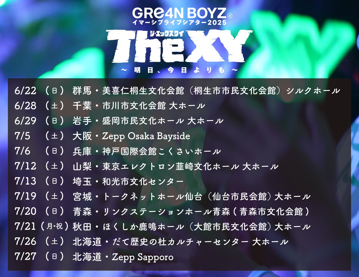 昨日からスタートした🚩 #GRe4NBOYZ イマーシブライブシアター2025